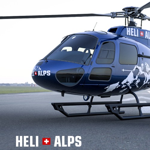 Helicopter sticker design Design by My Idea Studio