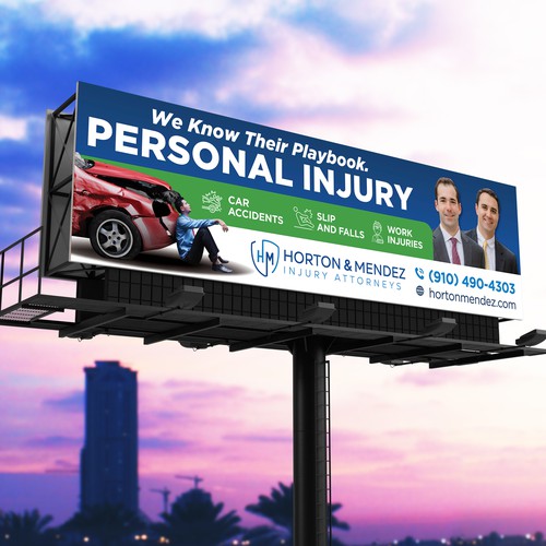 Personal Injury Lawyer Billboard Design Showdown! Design by SoftSkills