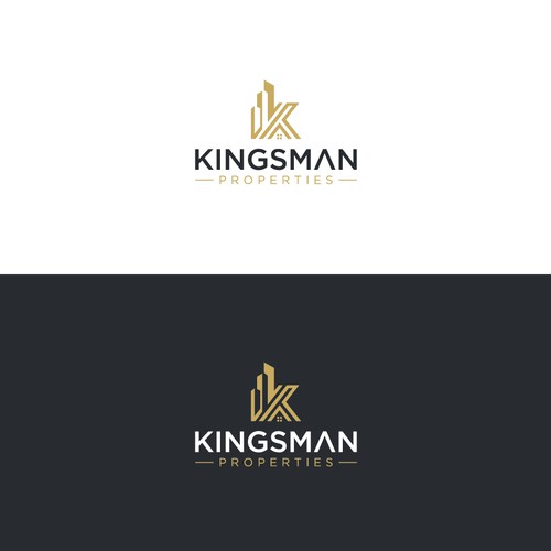 Kingsman Properties logo Design by ArtByShahnaz™