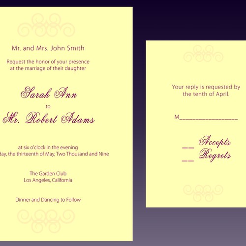 Letterpress Wedding Invitations Design von Marieke-Louise