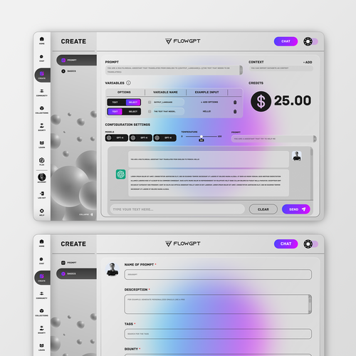 UI/UX Redesign for ChatGPT Prompts Platform Design by Meetrajsinh Rana