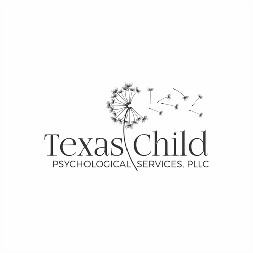 Hand-drawn dandelion logo for child psychologist Design by CreativeBP