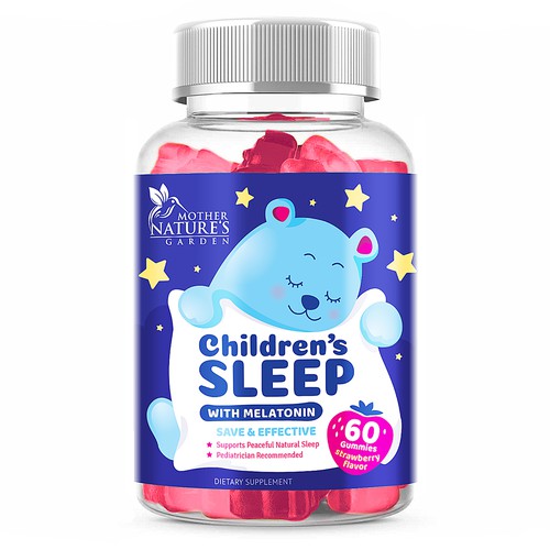 Designs | Cute Kids Sleep Gummies Design needed for Nature's Nutrition ...