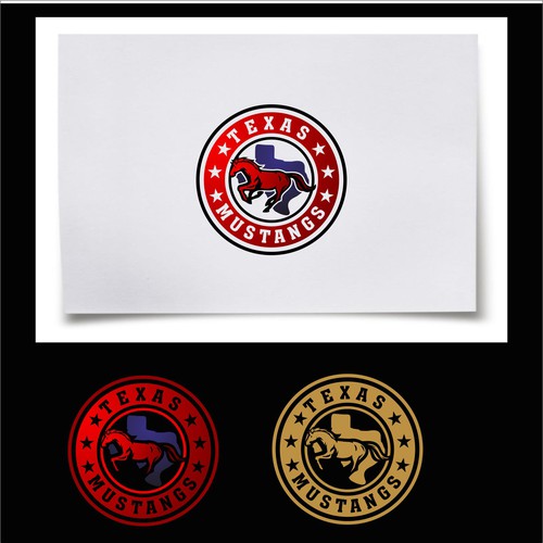 Texas Mustangs Design by SGrph