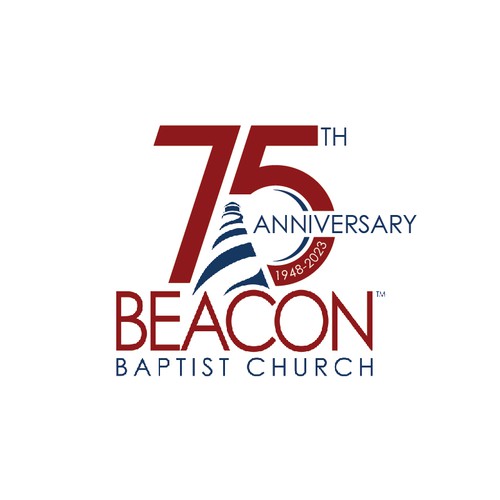 Beacon Baptist Church 75th anniversary logo Design by pianpao