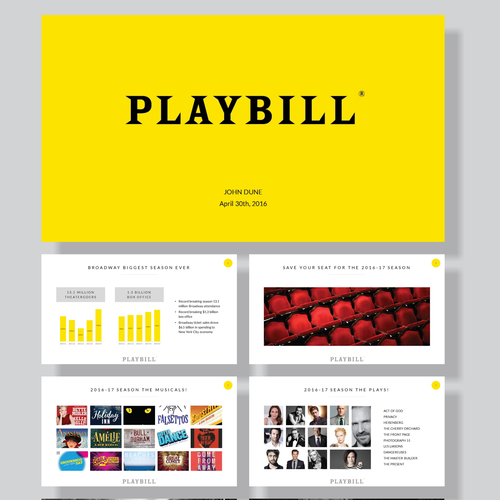 playbill template