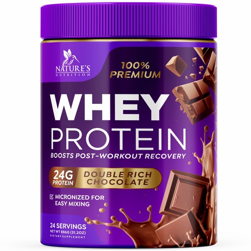 Design Tasty Whey Protein Chocolate Design Needed for Nature's Nutrition di GenScythe