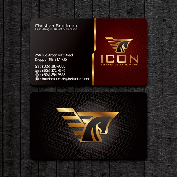 Create a capturing classy illustration for Icon Transportation!