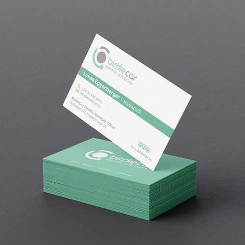 business card for company called birdie Design by HYPdesign