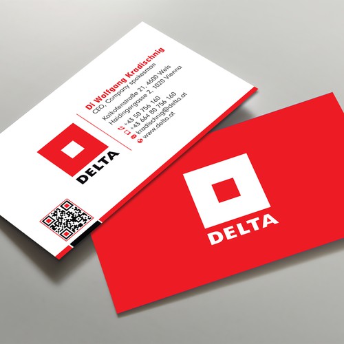 DELTA Business Card Relaunch Design réalisé par prosenjit_P