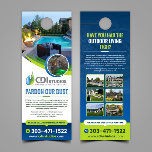 Door Hanger Design Needed - Custom Landscape Firm - More Designs Coming! Design by Artist@Joy