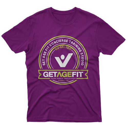 Create Bold, Dynamic Design for Get Age Fit Concierge Studio Apparel Design by -Diamond Head-