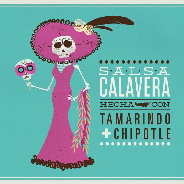 Design by HouseBear Design titled "Help Calavera Sauce create an exciting label!"