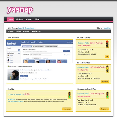 Social networking site needs 2 key pages Ontwerp door Avanna
