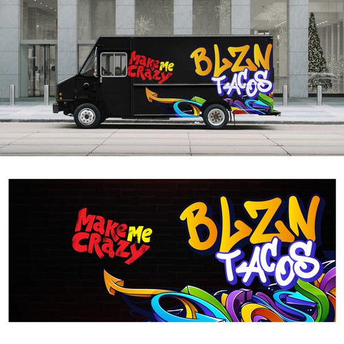 Help me feed the streets with BLZN Tacos!! Design by iguads ⭐️⭐️⭐️⭐️⭐️