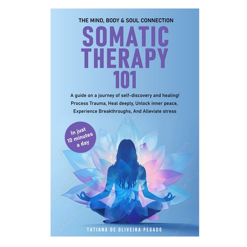 Beautiful & powerful book cover with a lotus flower design Design by 99_master