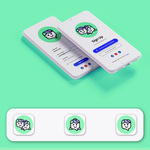 Logo and Avatar Design for AI Interview Assistant Startup Design by A&E creative™