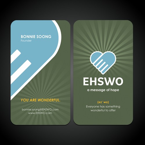 A Cool, Fun Business Card That's Not Really A Business Card - Have fun with this!!!  EHSWO.com Design by CurveSky™ ☑️