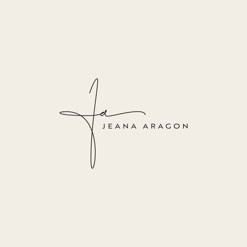 I need an aesthetically pleasing logo that reflects my personal brand (me): Jeana Aragon Design by Ainur Roviq