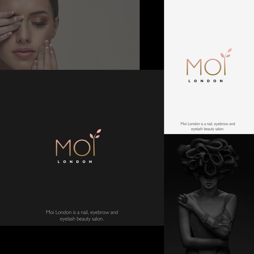 コンペ「Moi London needs an innovative and elegant logo」のデザイン by Yatama.kunさん 