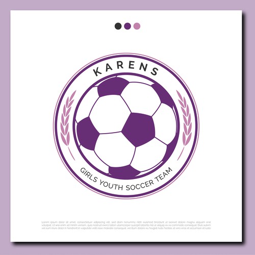 Fun creative logo for a teenage girls soccer team Design by Nabil Koutari