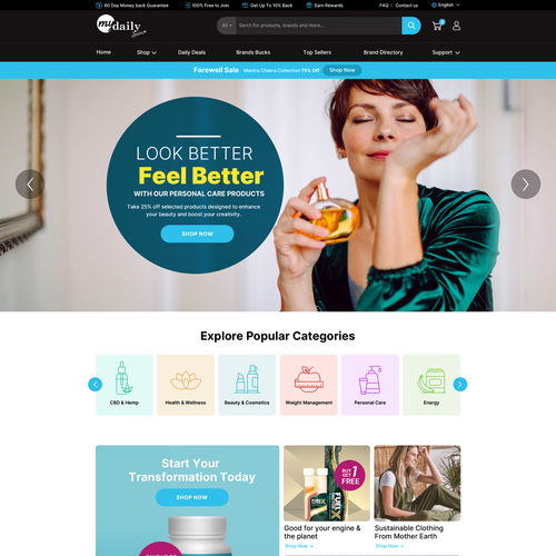 Revamp our e-com website! Design by Obizzy