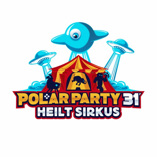 Logo for computer party-ontwerp door KruEnv