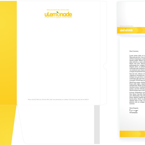 Logo, Stationary, and Website Design for ULEMONADE.COM Design por Intrepid Guppy Design
