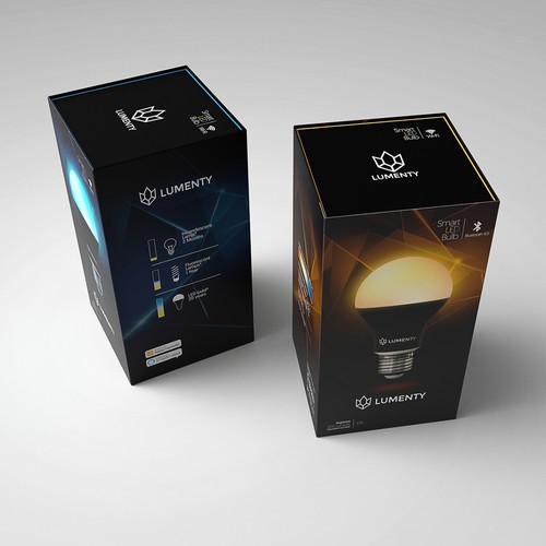 We need to create a sophisticated package for smart lamps. Design by leandropalencia84