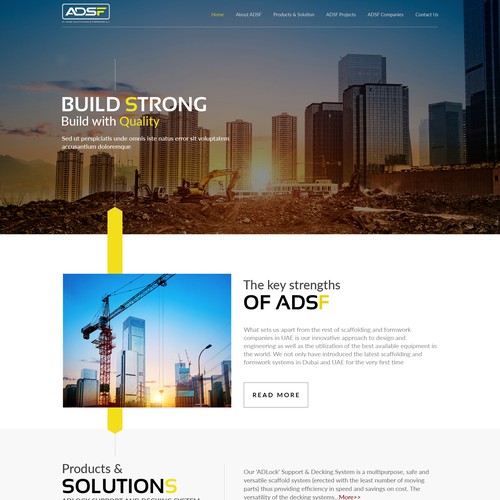 Construction Company Website Design Design by Sai Design *