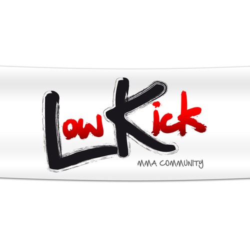 Awesome logo for MMA Website LowKick.com! Réalisé par Chavs