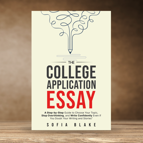 Sharp, fun, upbeat design for a book cover on writing for college applicants Design by praveen007