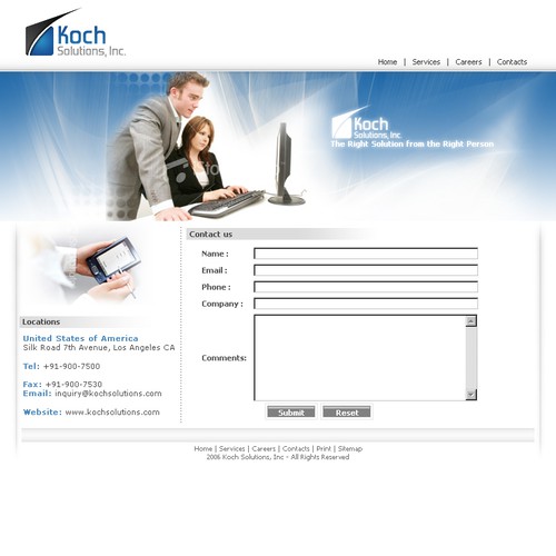 $500.00 Website template (Design only) Design by 7thsign