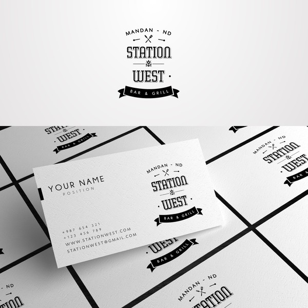 Design by Ellie © titled "Help Station West Bar & Grill with a new logo"