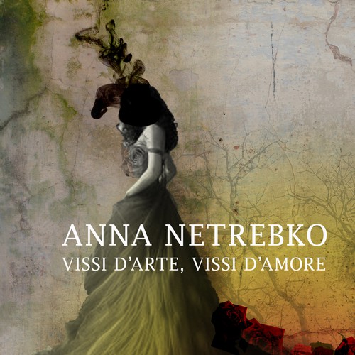 Illustrate a key visual to promote Anna Netrebko’s new album Diseño de Juan D Barragan