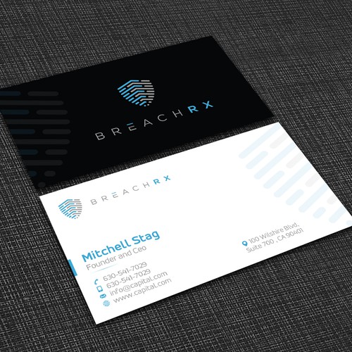 Professional B2B Card for Cyber Security Software Company Design von Design sp