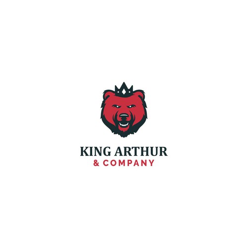 Need an iconic bear logo for King Arthur & Company. Design by Francesc Alex