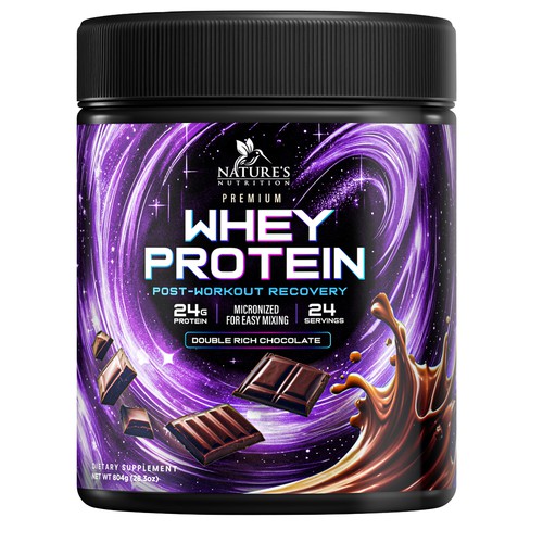 Tasty Whey Protein Chocolate Design Needed for Nature's Nutrition Design by Davi Giolo ★