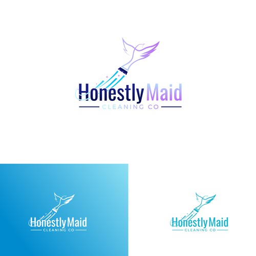 Create a modern, unique logo for a premium home cleaning company. Design by websmartusa