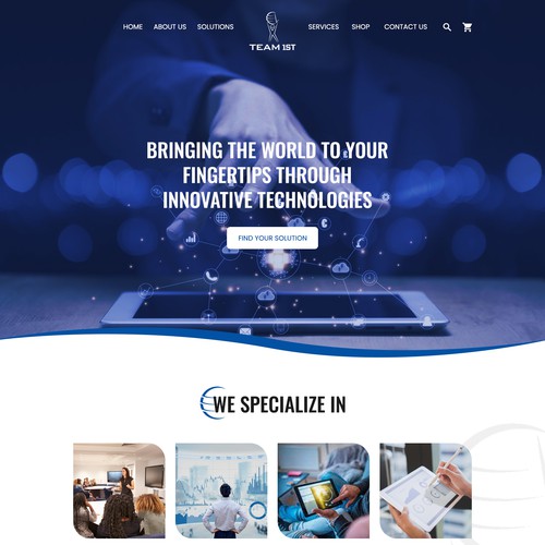 Technology Solutions Provider Website Design Framework Diseño de Jyotsna Dutta
