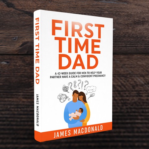 Book cover art appealing to First Time Dad & Expectant Mums Design réalisé par Trivuj