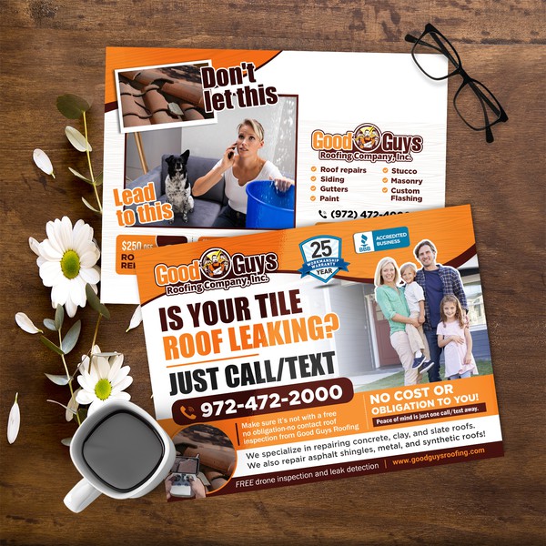 Design by MS Designs97 titled "Good Guys Roofing Company"