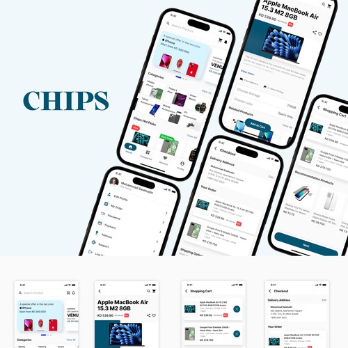 E-commerce Mobile UI/UX Design by thedei