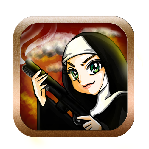 New icon for nuns fighting with monsters game Diseño de frambit