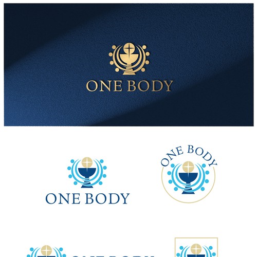 Design a logo for One Body Software showing inter-church community in the One Body of Christ. Design by Ladoblede