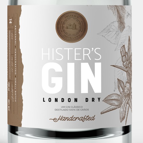 Premium Gin label Ontwerp door sam2305