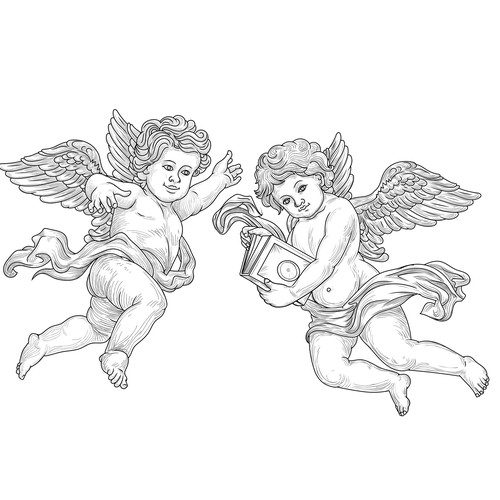 Cherubs at Play Design by Koushik_nm