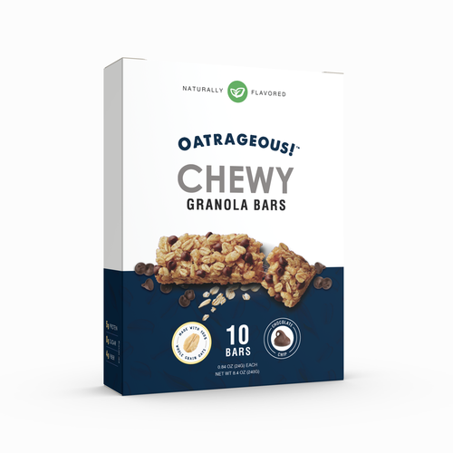 Design di DESIGN EYE-CATCHING PACKAGING FOR CHOCOLATE CHIP CHEWY GRANOLA BARS! di Denian