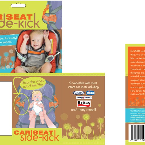 *GUARANTEED PRIZE* UNIQUE PACKAGING DESIGN FOR A CAR SEAT ACCESSORY
