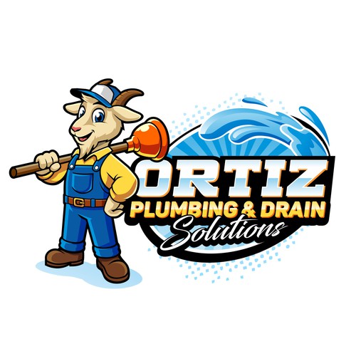 Design a bold GOAT mascot logo for a San Diego plumbing company Design by zoelhenry